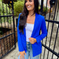 Paul Pocket Blazer- Electric Blue