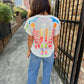 Queen Skeleton Tee- Grey Multi