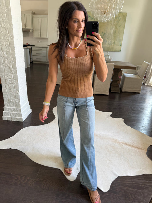 Vianne Top- Camel