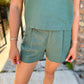 Z Supply Sloane Linen Tank- Everglade