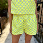Dotty Polka Dot Top-Lemon