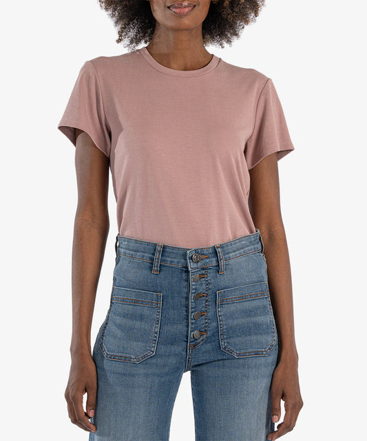 Remington Relaxed Tee- Mauve Rose