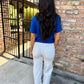 SSA Heart Top- Royal Blue