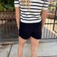 Brightin Denim Skort- Washed Black