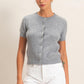 Angelette Cardigan Top- Heather Gray