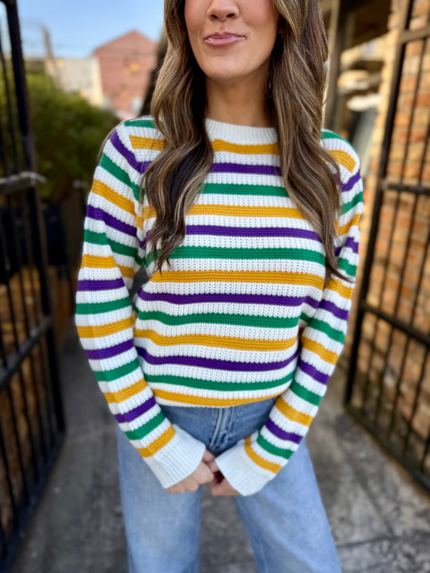 Baronne MG Stripe Sweater
