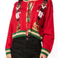 Queen Nutcracker Cardigan- Red & Green