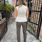 Peplum Shell Top- Cream