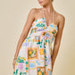 Hara Resort Halter Mini Dress- Multi