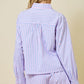 Vonn Button Down Top- Pink/Blue