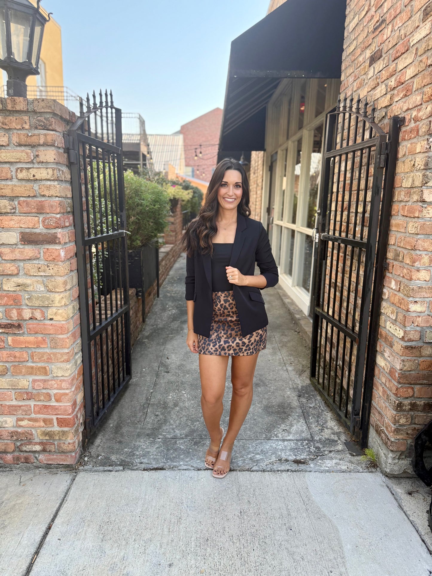 Sicily Mini Skirt- Leopard