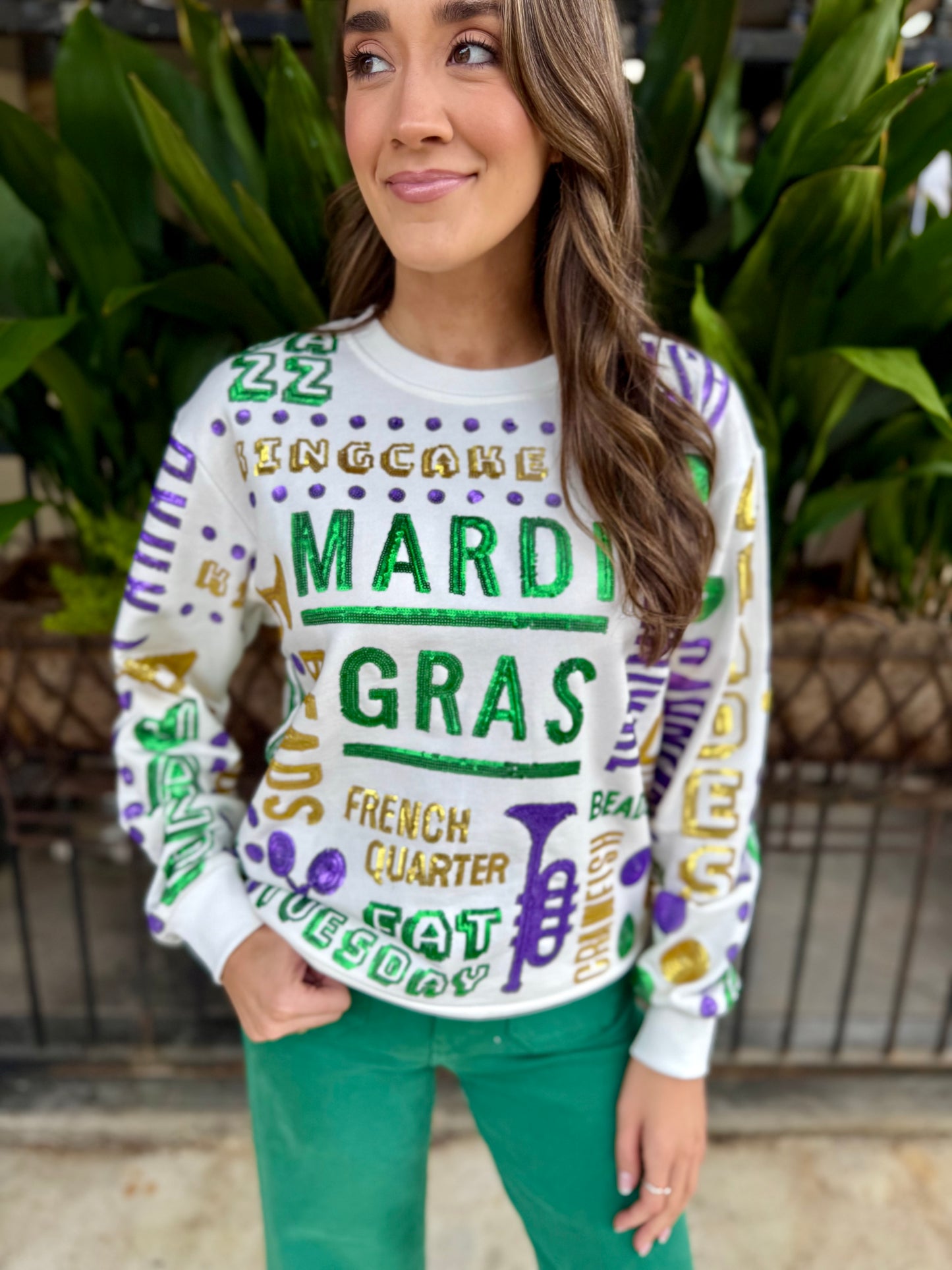 All Things Mardi Gras Sweater
