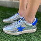 Vintage Havana Denisse 43 Sneakers- Metallic Silver/Blue