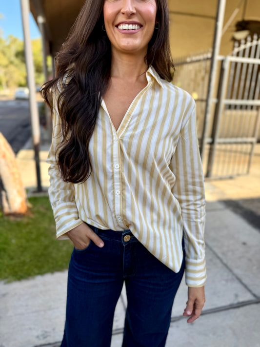 Z Supply Golden Haven Stripe Top