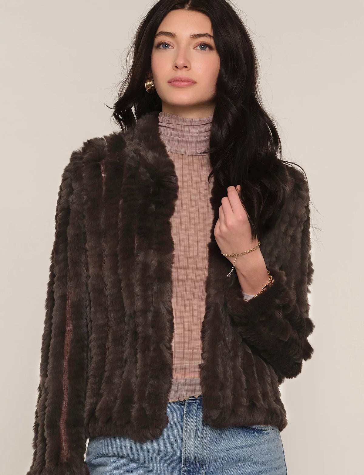 Rosa Fur Jacket- Bittersweet
