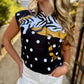 Queen Polka Dot Tiger Tank- Black & White