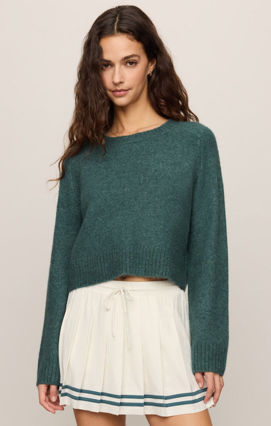 Z Supply Stand In Sweater- Emerald Cove