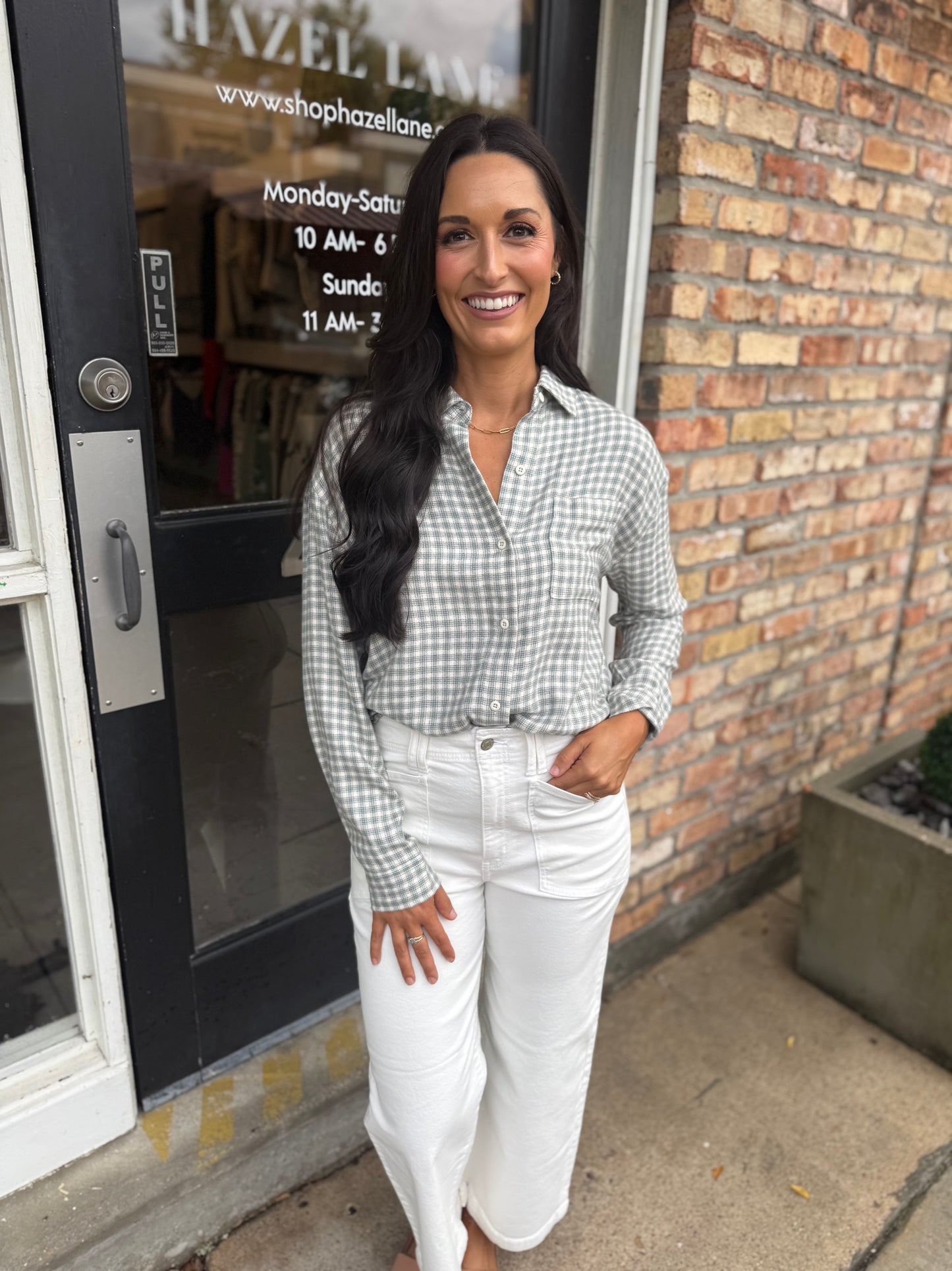 Z Supply River Plaid Button Up