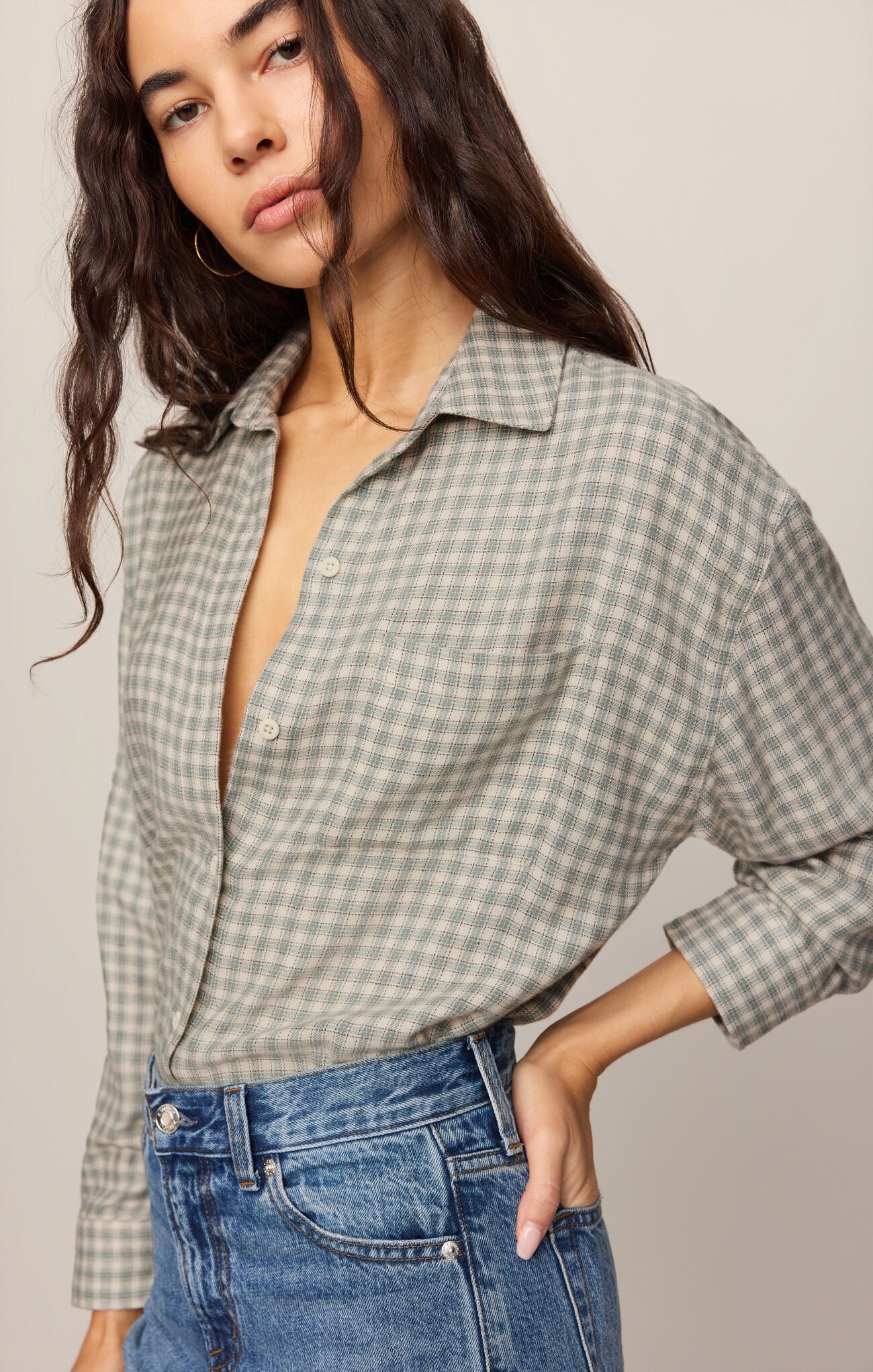 Z Supply River Plaid Button Up
