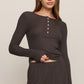 Z Supply Just Right LS Top- Cocoa Bean