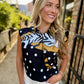 Queen Polka Dot Tiger Tank- Black & White
