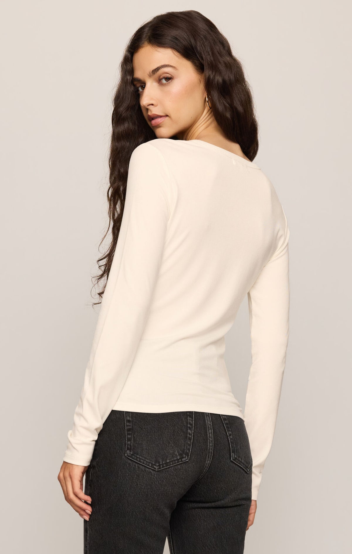 Z Supply Second Skin LS Tee- Sandstone