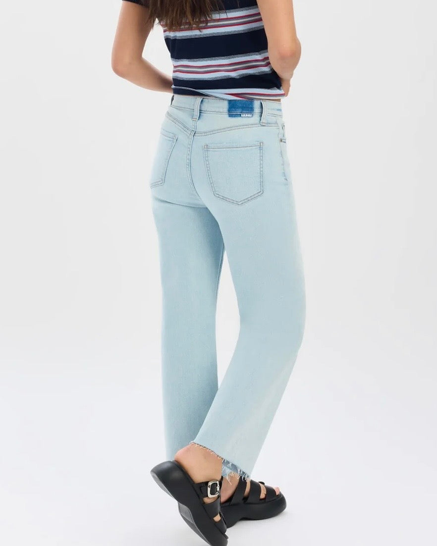 Pleaser High Rise Wide Ankle Denim- Detour