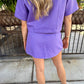 Mulkey Boxy Top- Purple