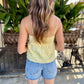 Beachglass Emboridered Tank- Yellow