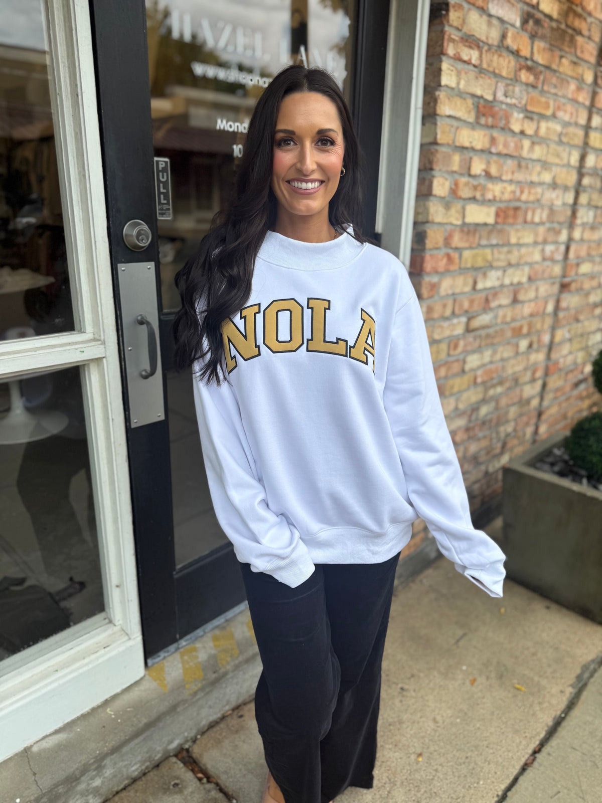 NOLA Mockneck Sweater- White