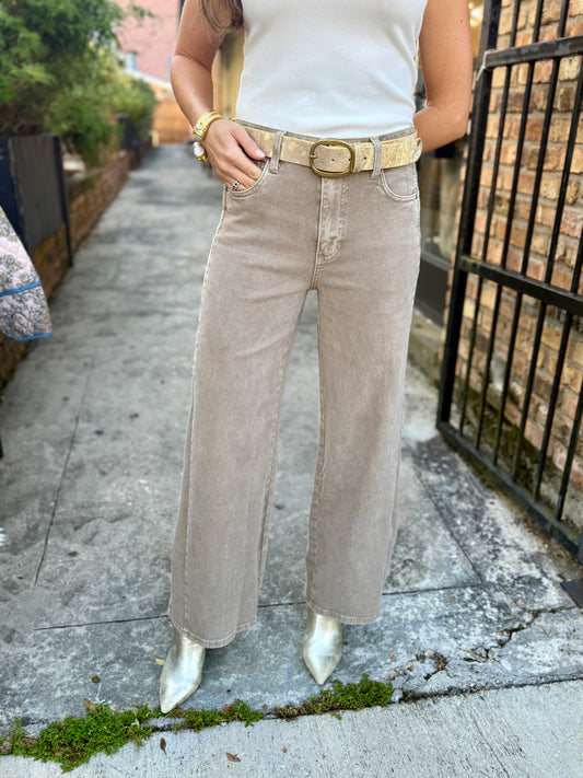Meg (Milk Tea) HR Side Panel Denim