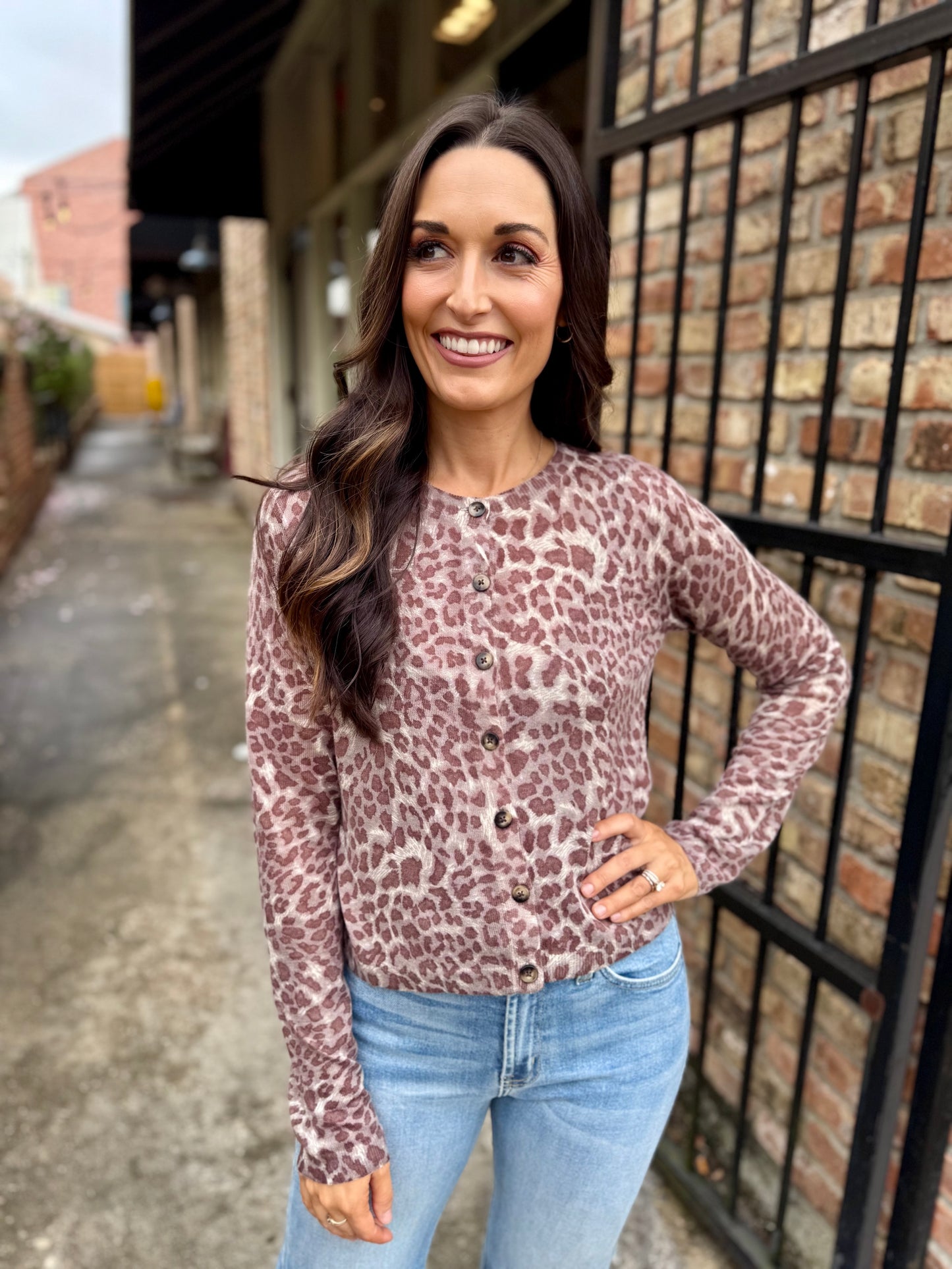 Dania Leopard Cardigan