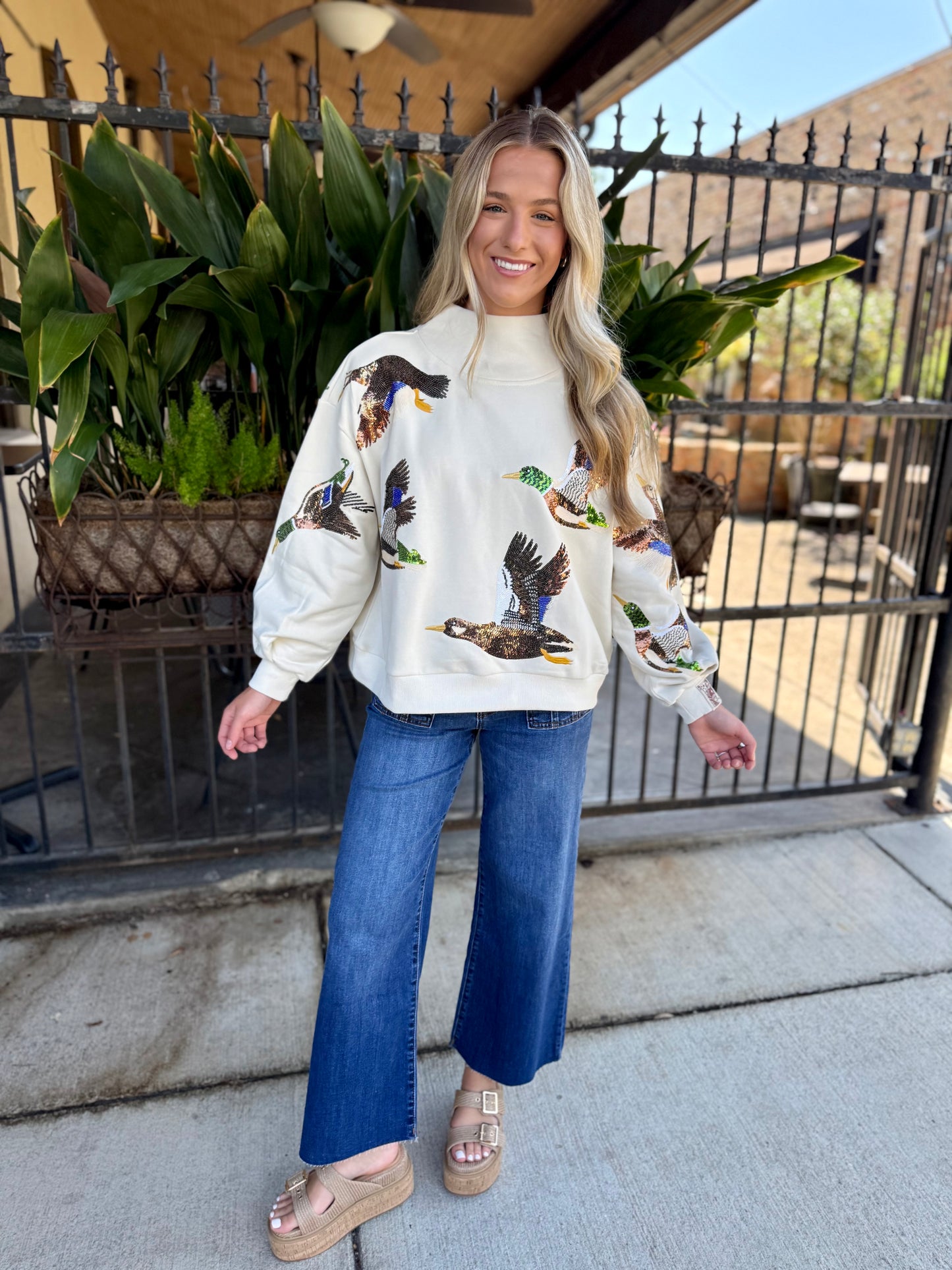 Queen Flying Mallard Sweater