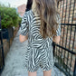 Zebra Collared Top