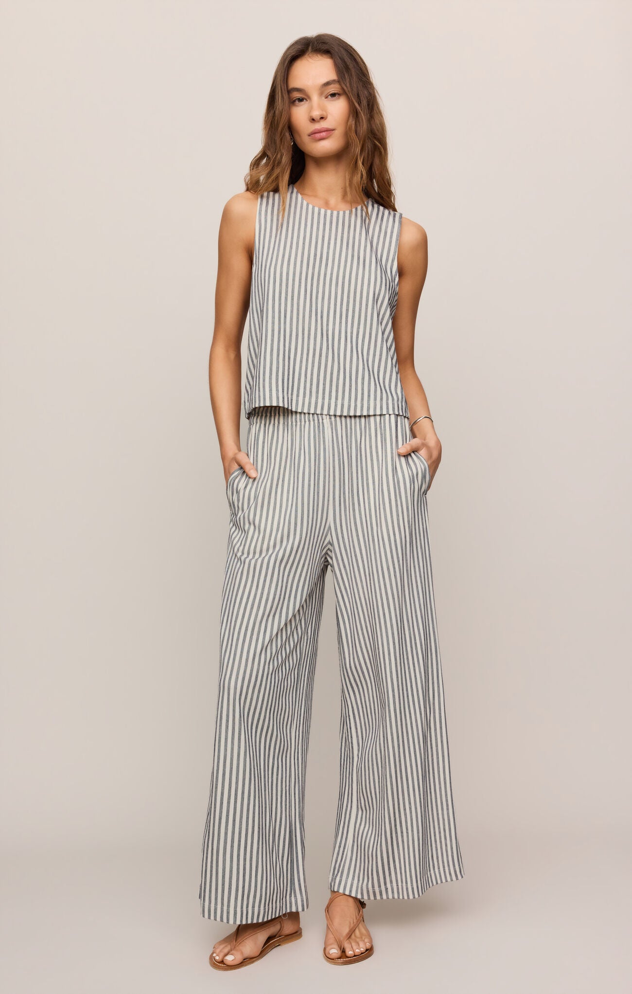 Z Supply Sloane Striped Top- Eclipse