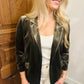 Ashley Velvet Blazer- Olive