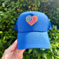 Z Supply Trucker Hat- Heart Flag