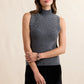 Shelby Embellished Sweater Vest- Charcoal