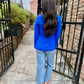 Paul Pocket Blazer- Electric Blue
