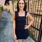 Saladino Romper Dress- Black