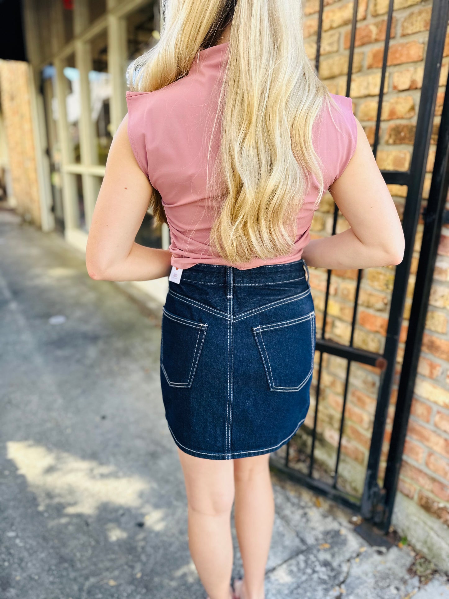 Micro Denim Skirt