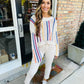 Sheer Striped Sweater- Natural