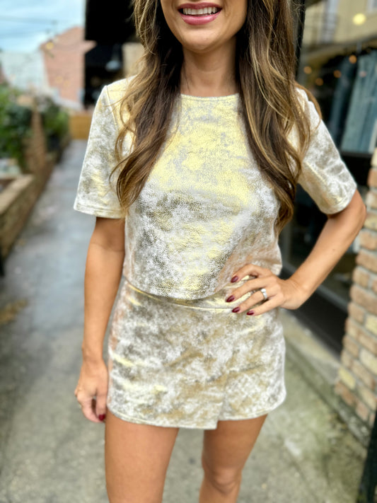 Nina Top- Gold Pointe