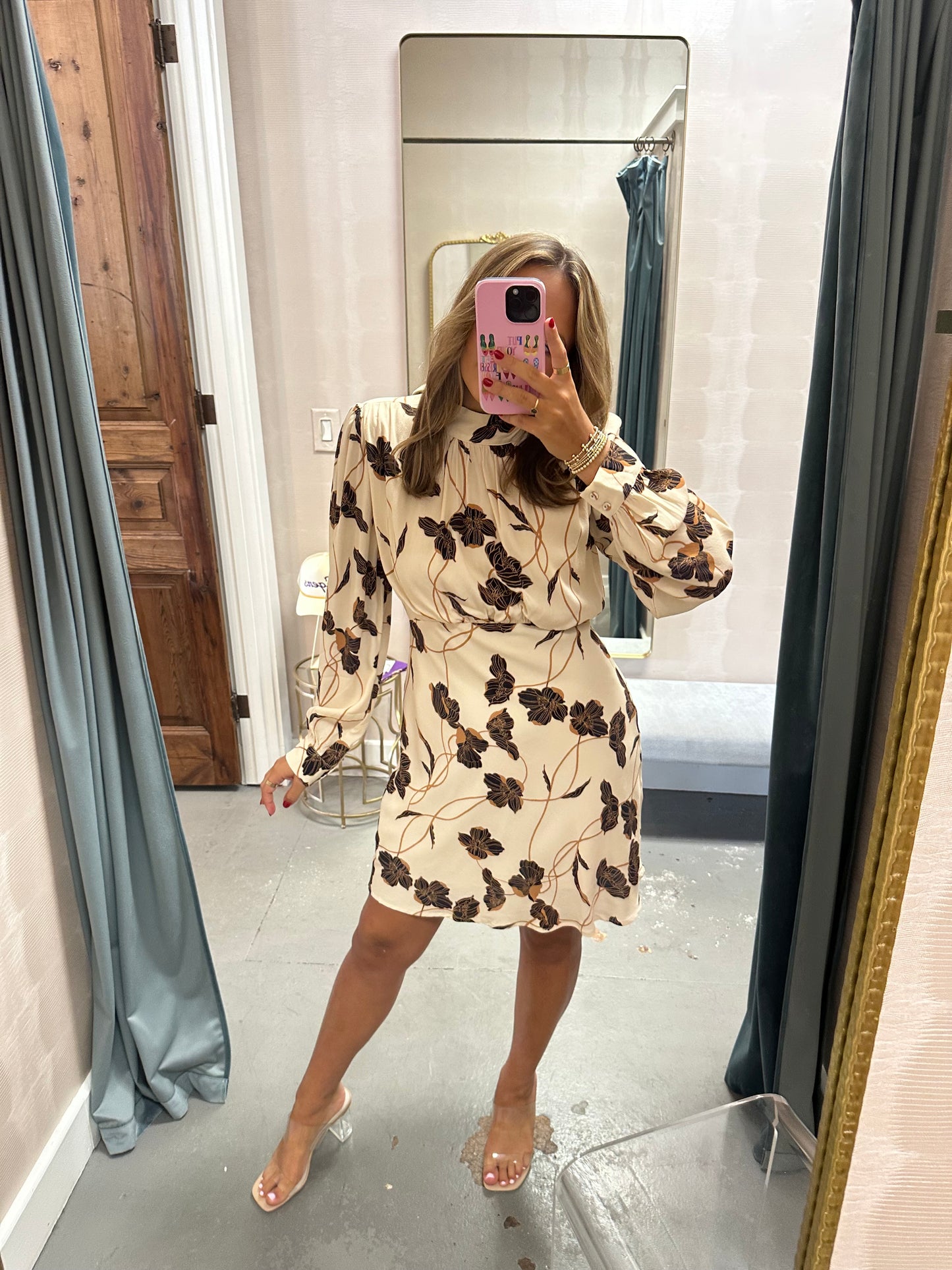 Echoes of Romance Mini Dress- Cream