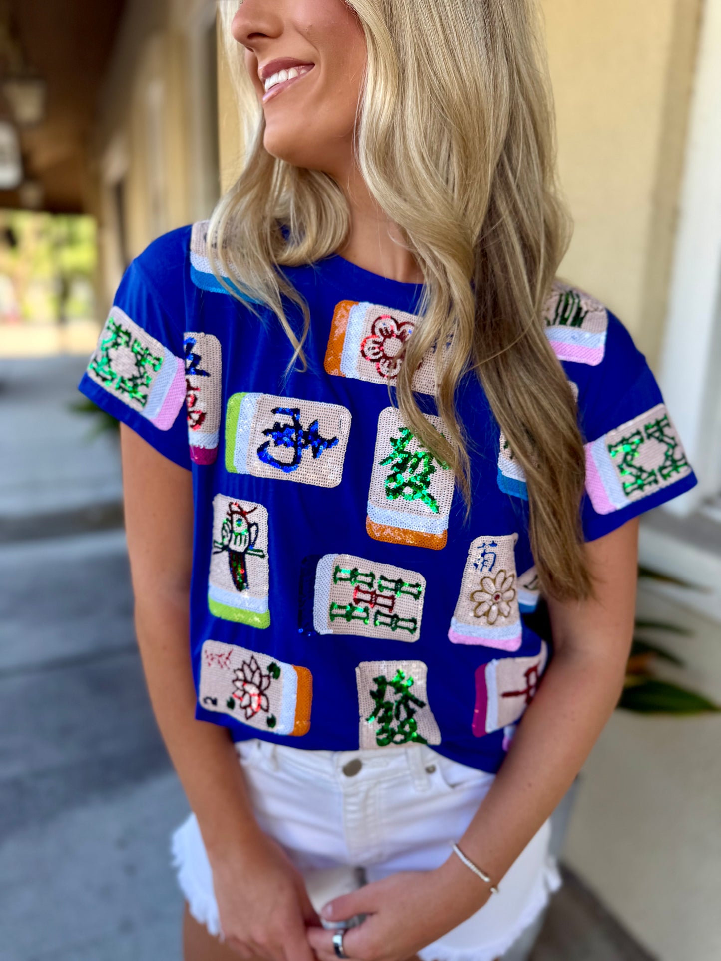 Queen Mahjong Tile Tee