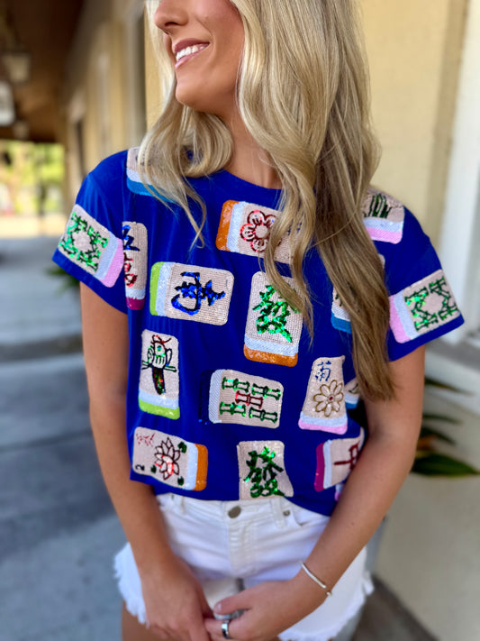 Queen Mahjong Tile Tee