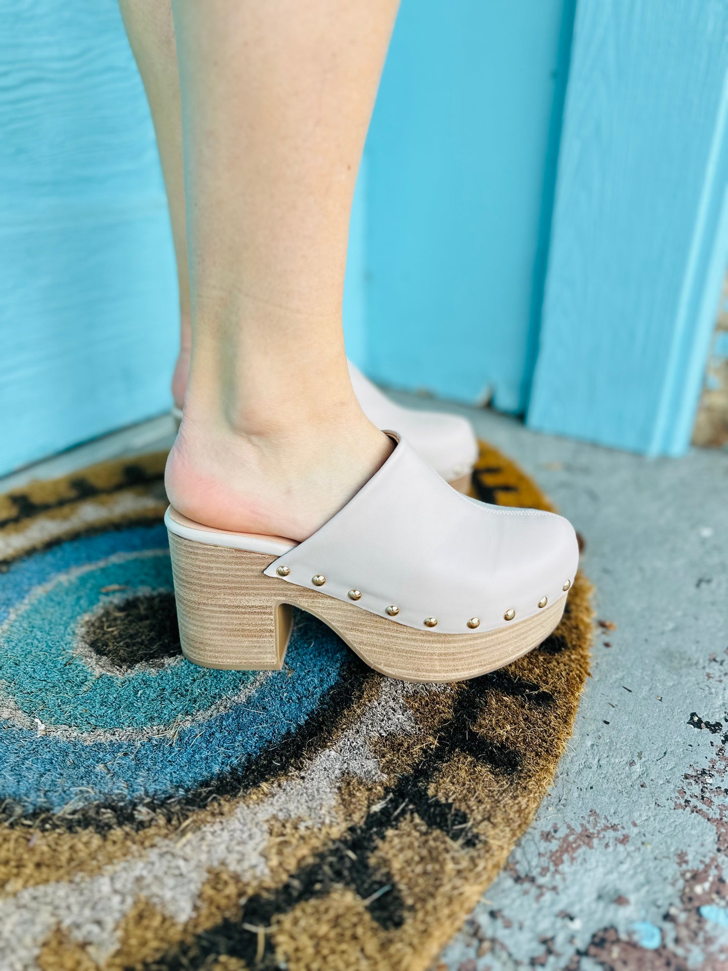 Gigi Wedge/Clog- Mushroom