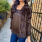 Rosa Fur Jacket- Bittersweet