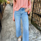 Yout HR Ankle Wide Denim