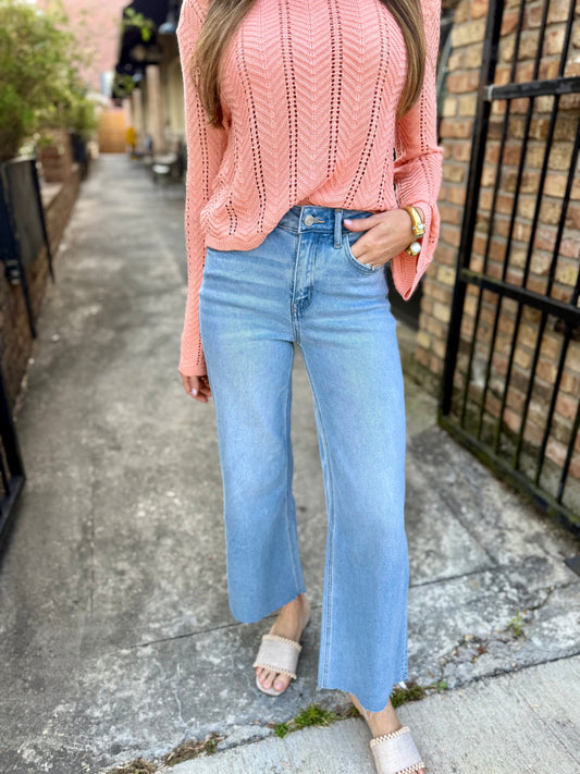 Yout HR Ankle Wide Denim